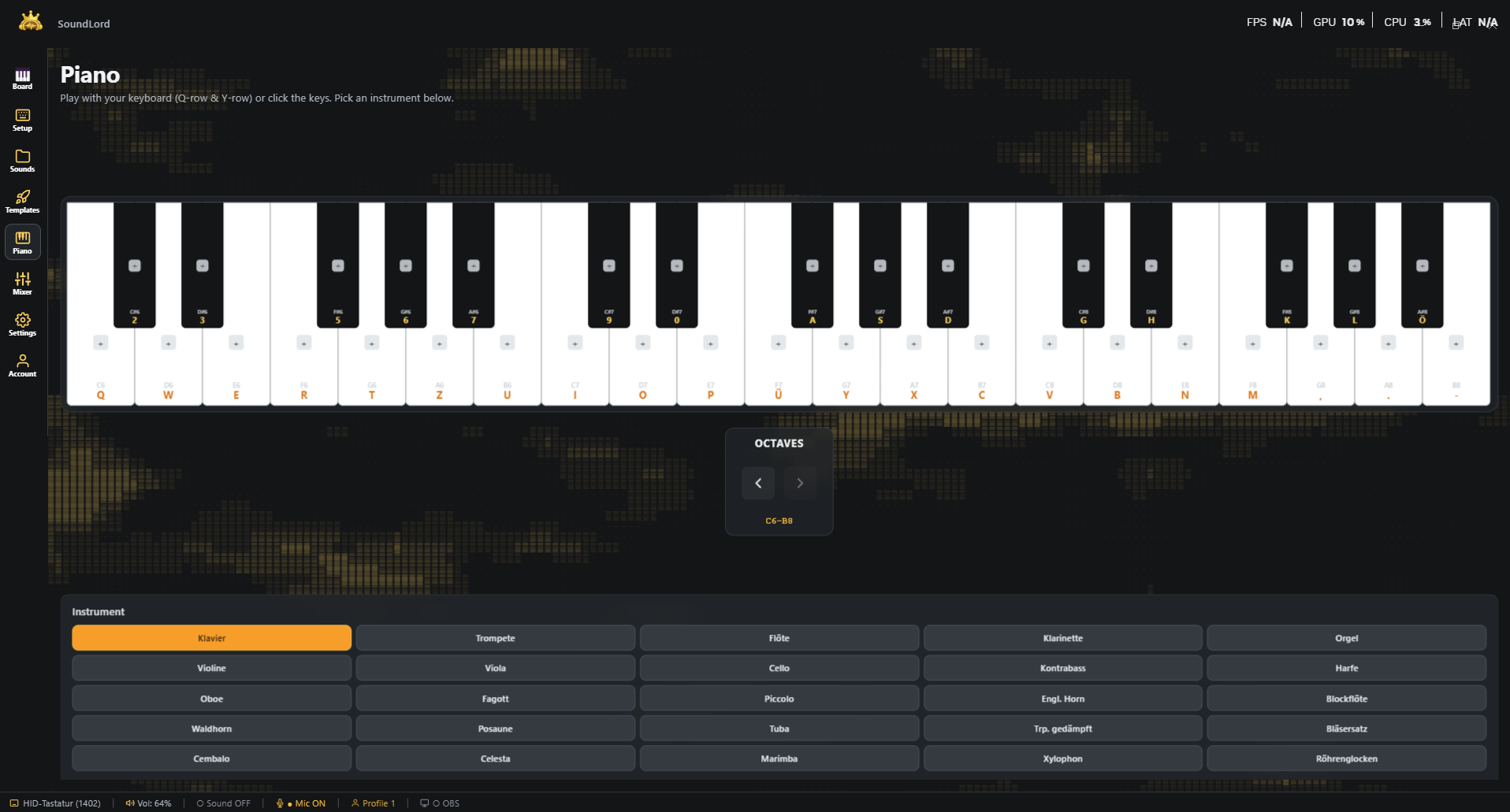 SoundLord Piano tab
